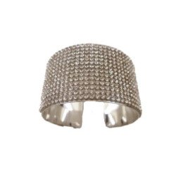 Bracelet manchette strass
