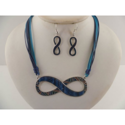Parure infinity bleu